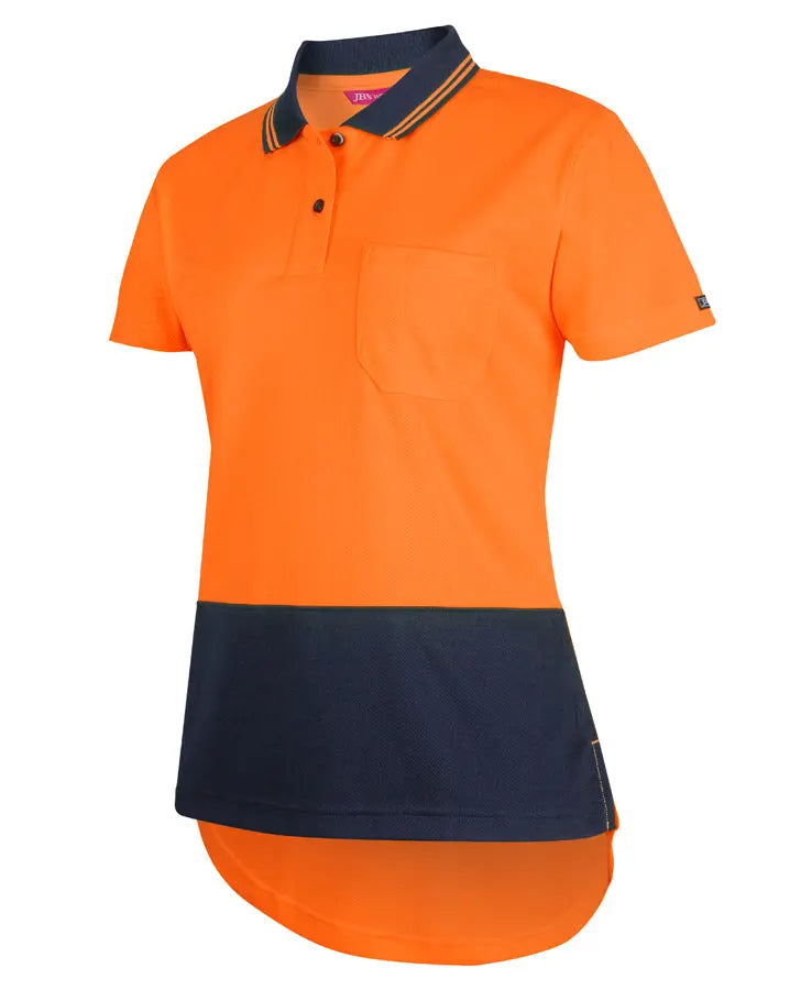 JB's Women's Hi-Vis Drop Tail Polo Shirt 6HDS1 Jb's Wear