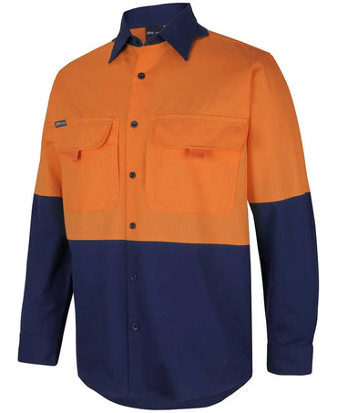 Hi Vis Ripstop L/s Fishing Shirt 6HNRL Metro Workwear.