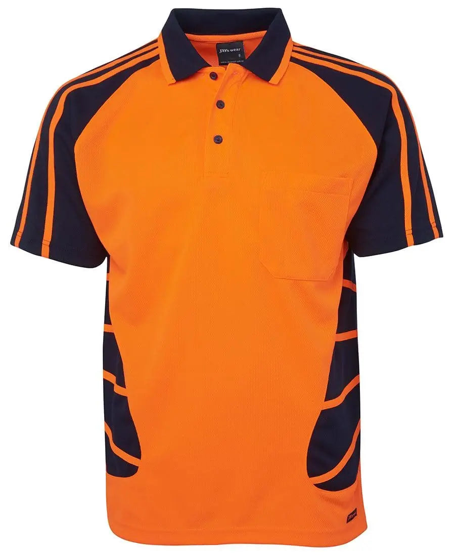 JB'S Hi-Vis Short Sleeve Spider Polo 6HSP Jb's Wear