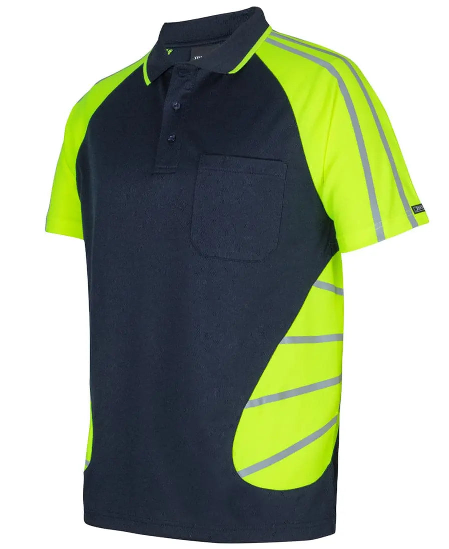Jb's Street Spider Hi Vis Polo With Reflective Stripes 6HSSR Jb's Wear