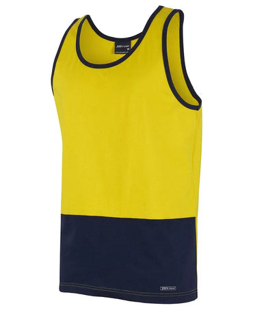 JB'S Hi-Vis Traditional Cotton Singlet 6HTCS Jb's Wear