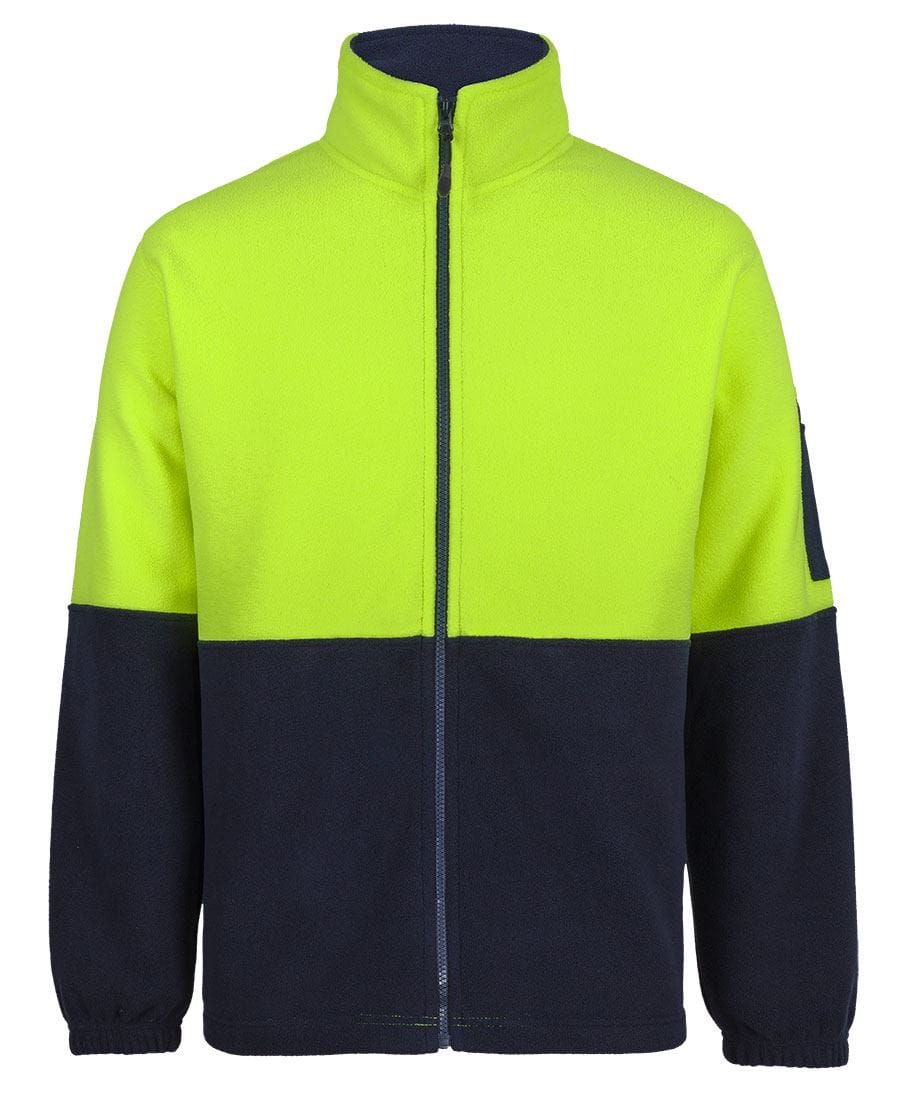 JB'S Hi-Vis Full Zip Polar Fleece 6HVPE