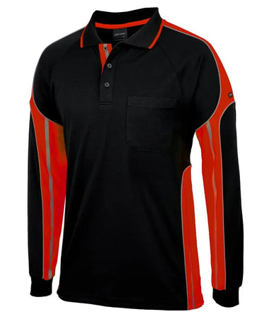 JB's Hi-Vis Long Sleeve Street Panel Polo 6SPPL Jb's Wear