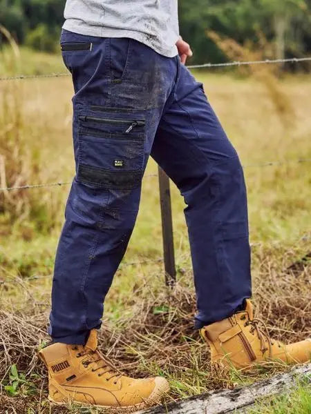 Bisley Flx And Move™ Stretch Canvas Elastic Work Cargo Pants BPC6338 Bisley Workwear