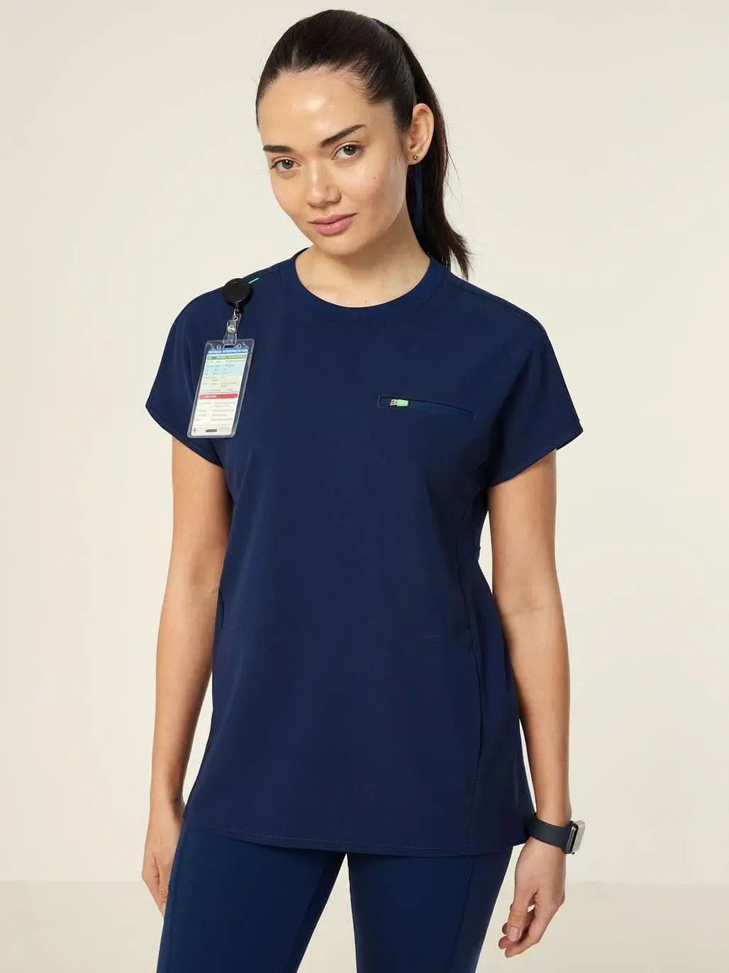 NNT Women's Crew Neck Scrub Top CATUY7 nnt