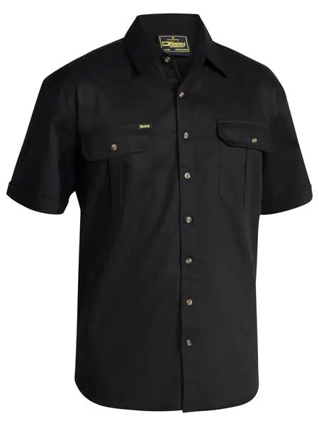 Bisley Workwear Original Cotton Drill Short Sleeve Shirt BS1433 Bisley Workwear