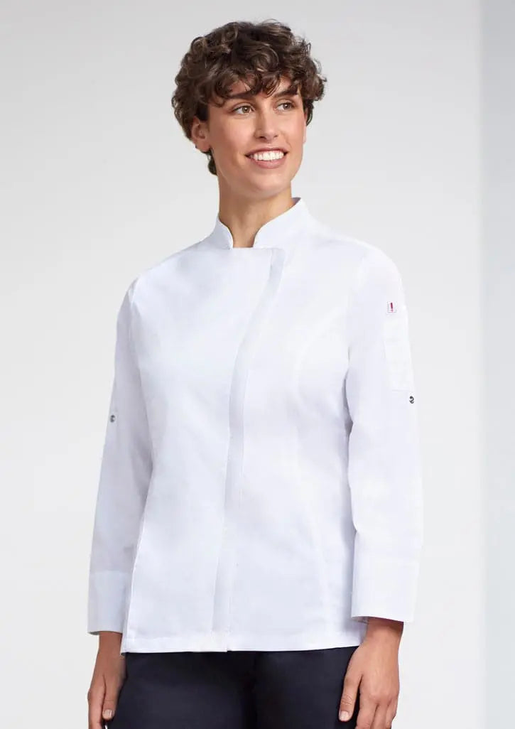 Biz Collection Womens Alfresco Long Sleeve Chef Jacket CH330LL Biz Collection