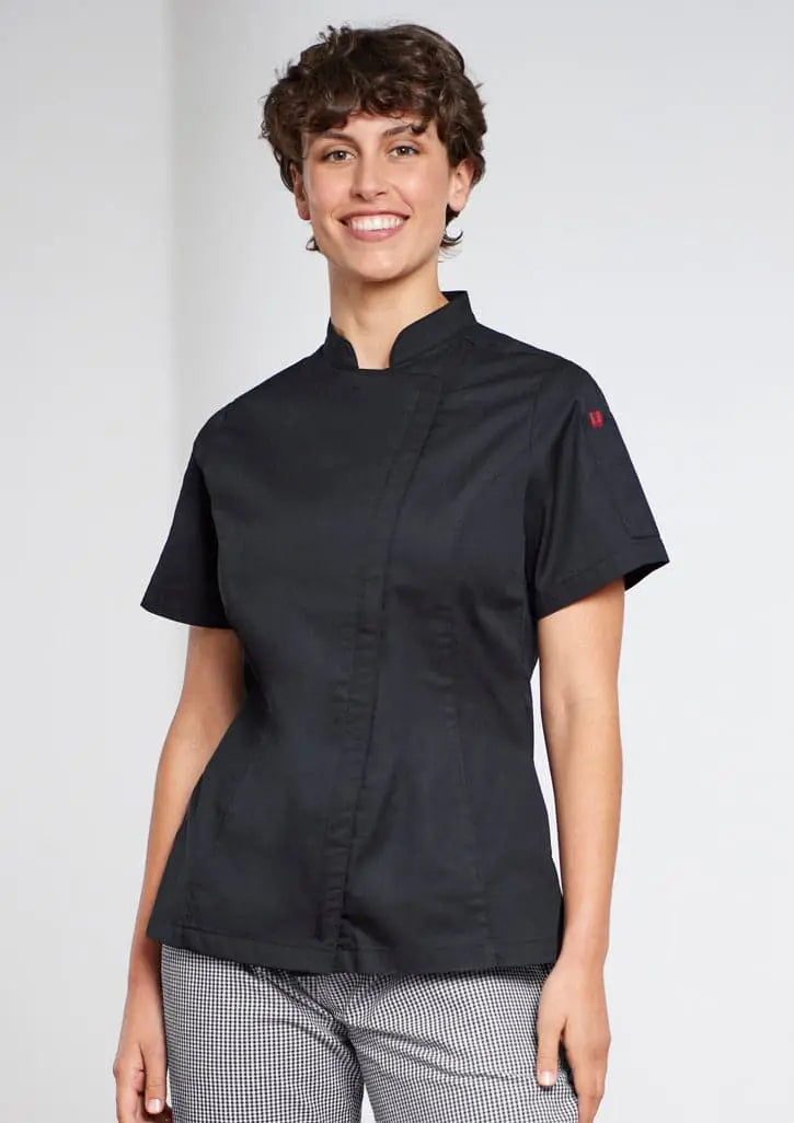 Biz Collection Womens Alfresco Short Sleeve Chef Jacket CH330LS Biz Collection