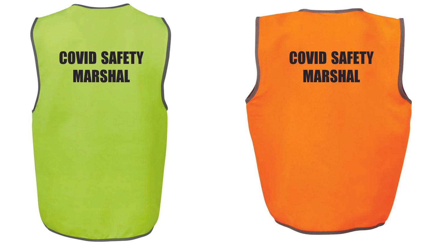 Safety Marshal Printed Vest (social distancing vest) Jb's Wear