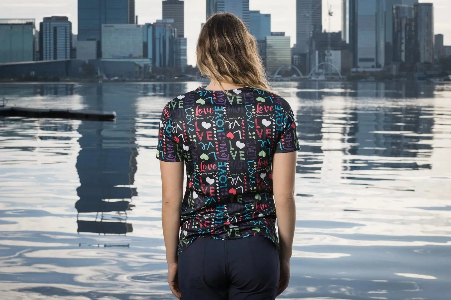 Softies Women's Love Life Slim Fit Fun Scrub Top LLOT01 Simply Scrubs Australia