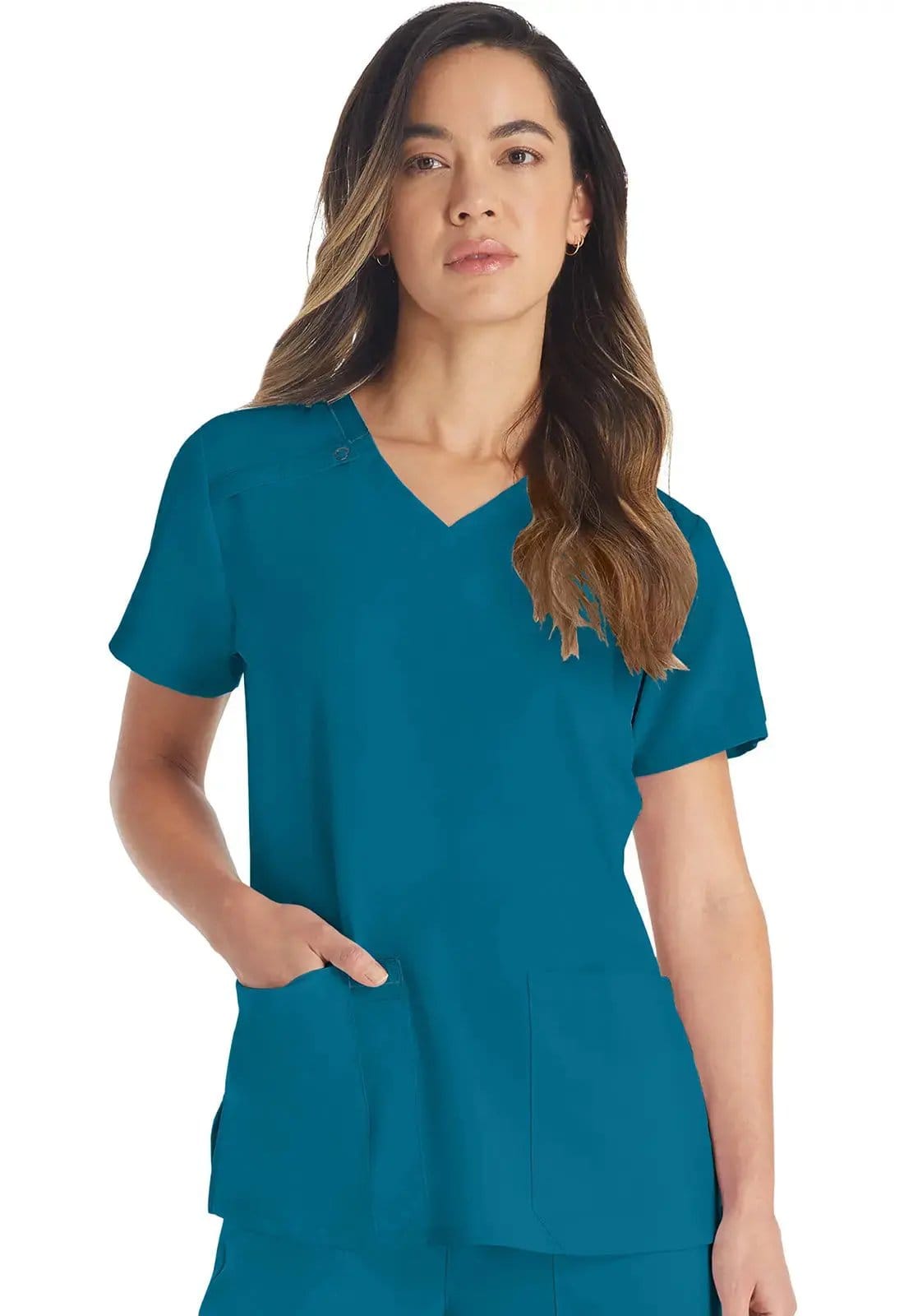 Dickies EDS Essentials Women's V-Neck Scrub Top DK615 Simply Scrubs Australia