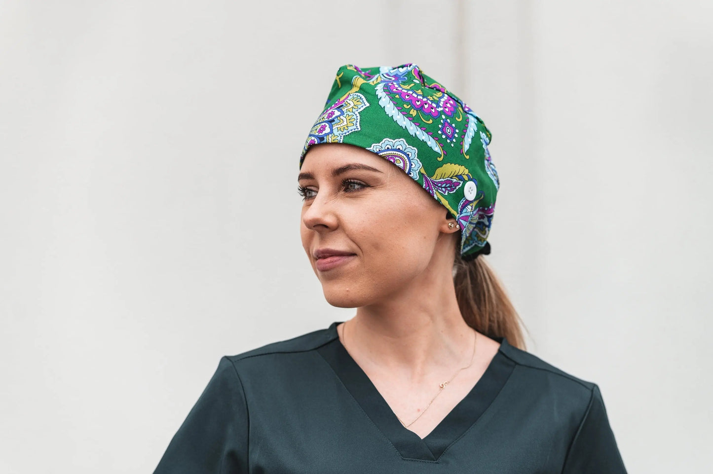 Printed Surgical Scrubs Cap/Surgical Hat SC0705 - Flash Uniforms