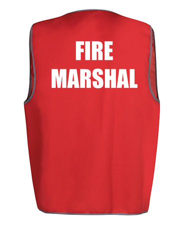 Fire Marshal Printed Vest Jb's Wear