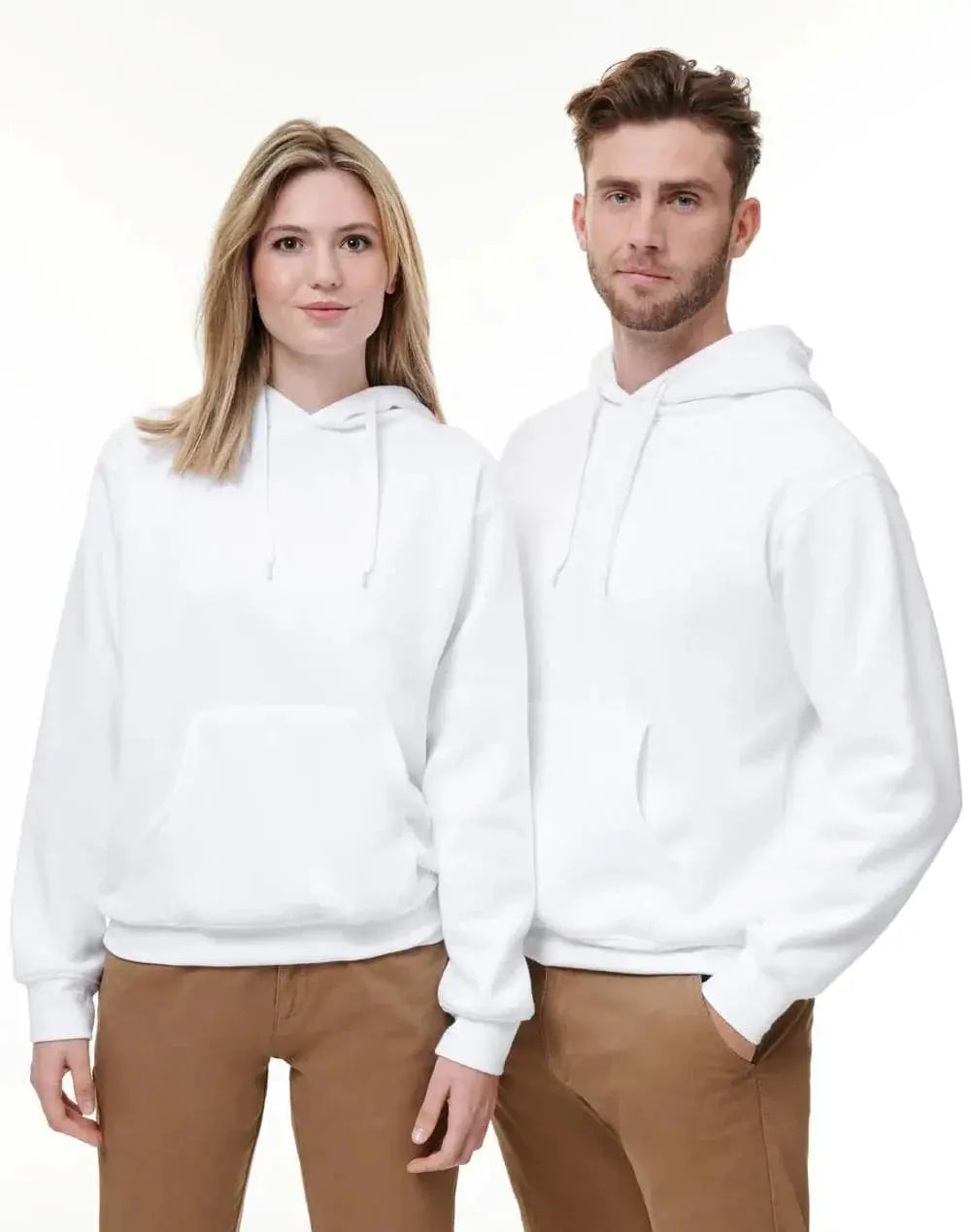 Winning Spirit Passion Fleece Hoodie - Unisex Fl09 Casual Wear Winning Spirit White/White XS