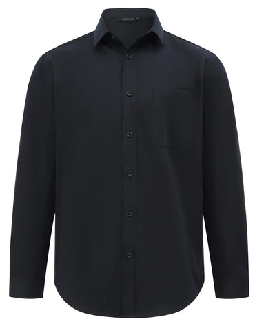 Benchmark Men's Smart Casual Cotton Blend Long Sleeve Shirt M7009L
