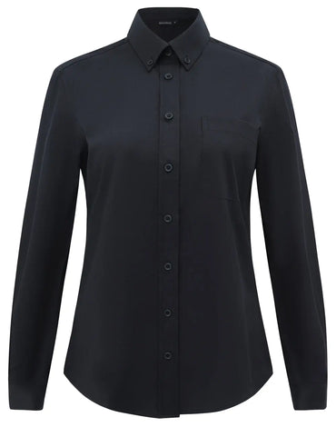 Benchmark Women's Smart Casual Cotton Blend Long Sleeve Shirt M8009L
