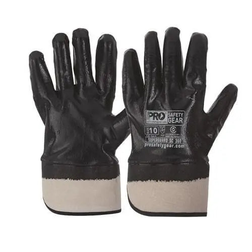 Pro Choice Super-guard Blue Nitrile Fully Dipped With Safety Cuff Glove X12 - NBRFBSC Pro Choice