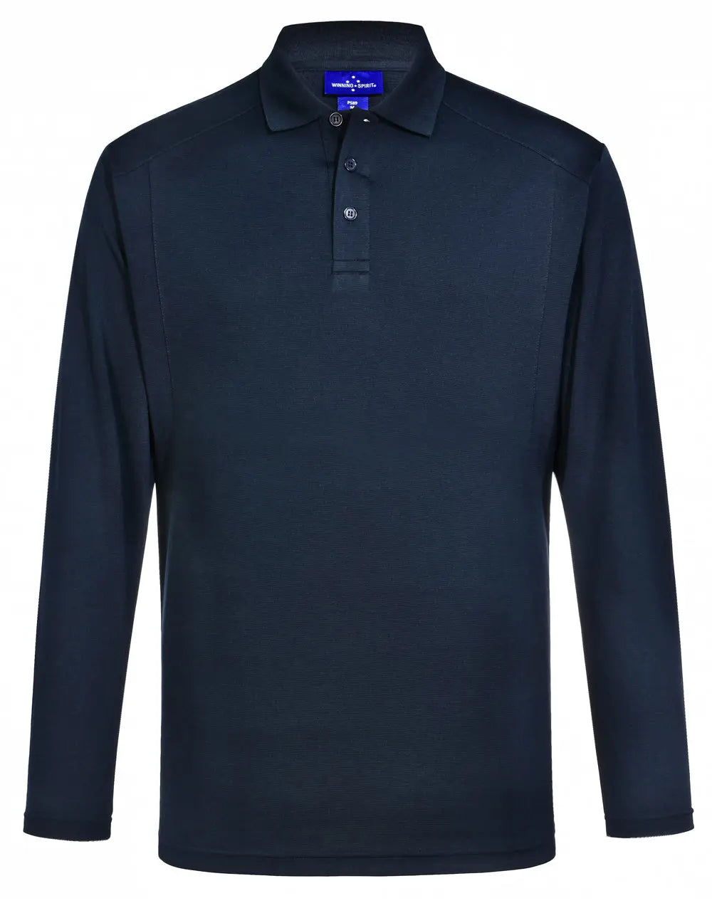 Mens Bamboo Charcoal Eco Fabric Long Sleeve Polo PS89 Winning Spirit