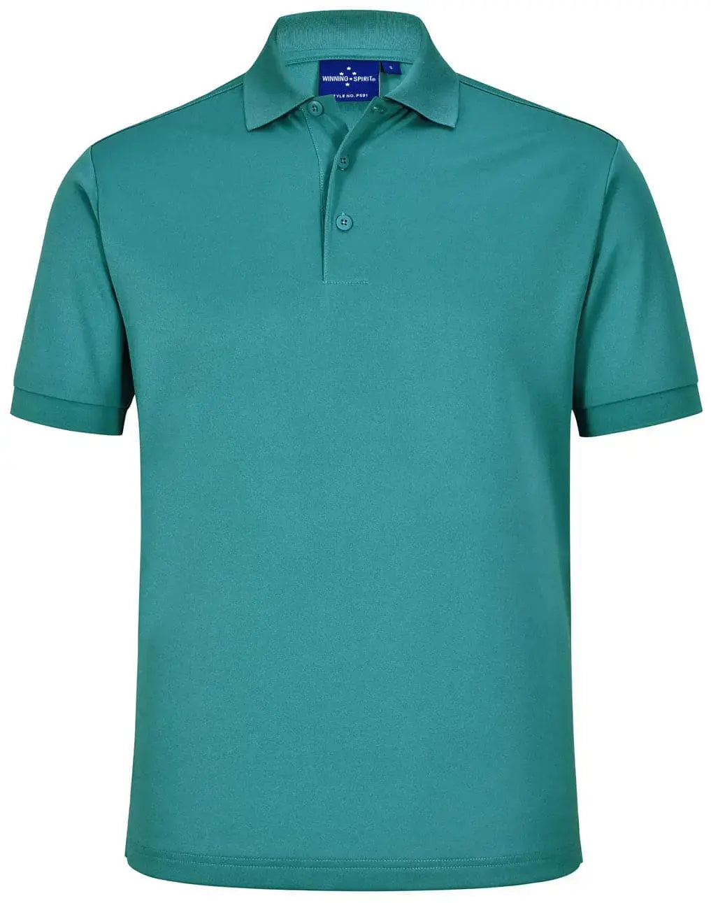 Winning Spirit Men's Sustainable Poly/Cotton Corporate Polo Shirt PS91 Casual Wear Winning Spirit Teal XS