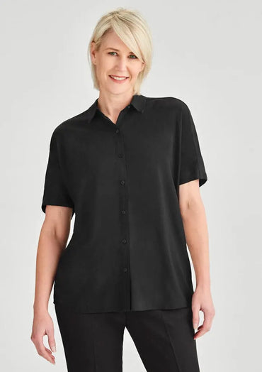 Biz Collection Dahlia Short Sleeve Blouse RB365L Biz Collection