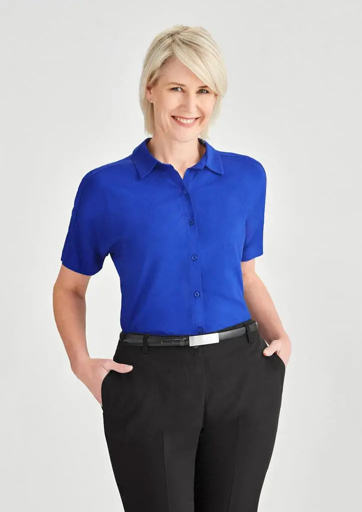 Biz Collection Dahlia Short Sleeve Blouse RB365L Biz Collection
