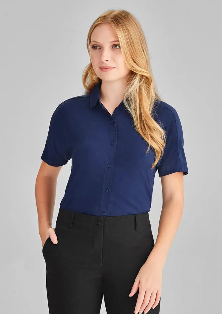 Biz Collection Dahlia Short Sleeve Blouse RB365L Biz Collection