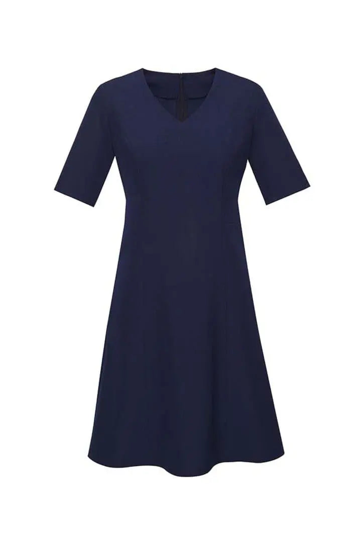 Biz Corporates Womens Extended Short Sleeve Dress RD974L - Flash Uniforms