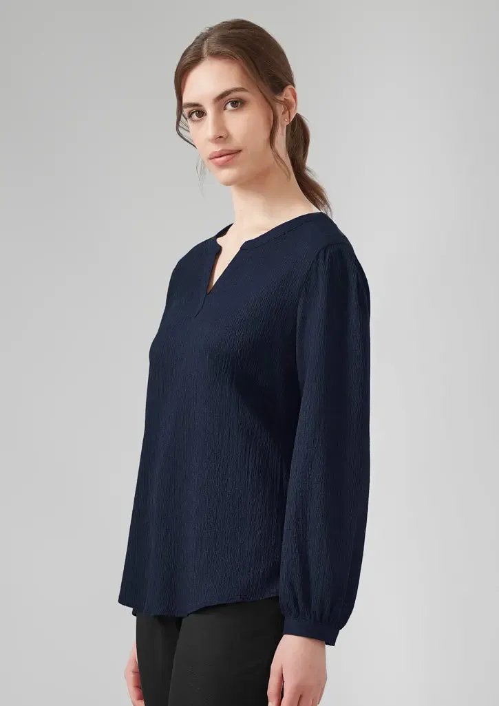 Biz Corporates Ruche Long Sleeve Blouse RU568LL Biz Corporates