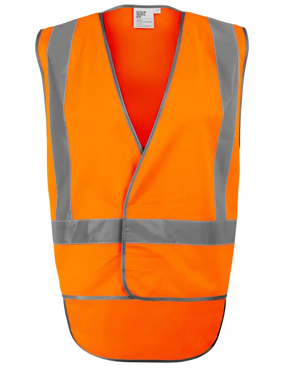 Hi Vis Safety Vest-X Back with Tail SW72 in Orange