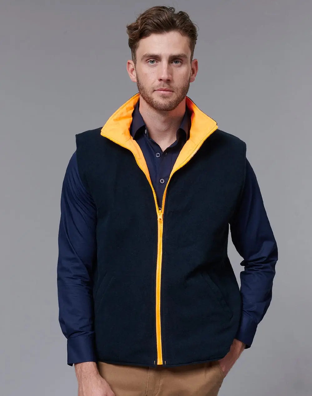 VIC Rail Hi Vis Reversible Safety Unisex Vest SW76 Work Wear Winning Spirit