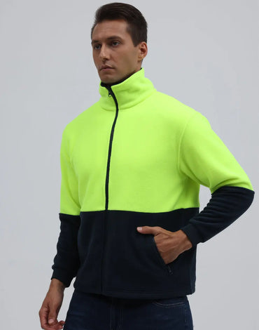 Winning Spirit Hi-Vis Polar Fleece Zip Jacket SW84  Metro Workwear