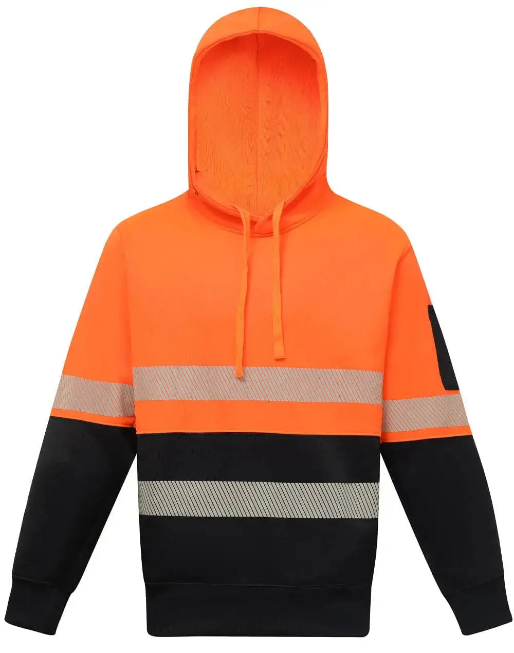 Two Tone Segmented Tape Hi Vis Safety Hoodie SW88 in Orange/Navy