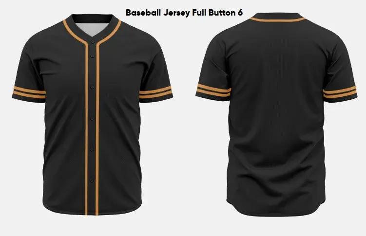 Custom Sublimated Baseball Jersey Full Button BASE01 Flash Uniforms