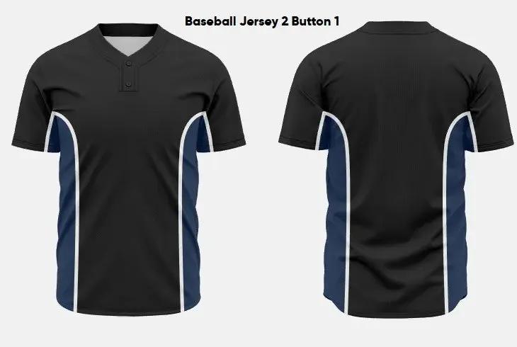 Custom Sublimated Baseball Jersey 2 Button BASE08 Flash Uniforms