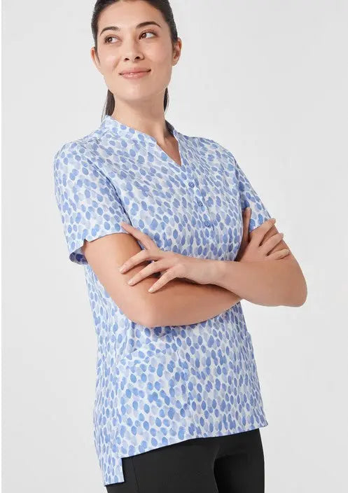 Biz Care Women's Florence Stardust Print Tunic CS450LS Biz Care