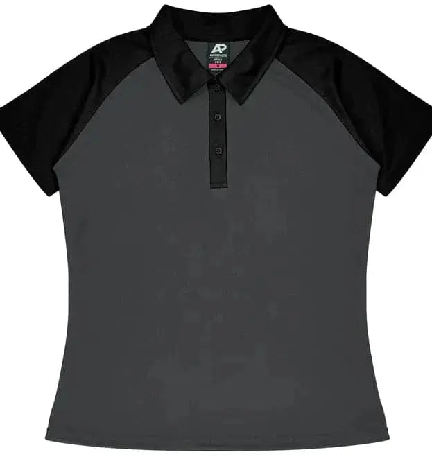Aussie Pacific Manly Lady Polos 2318 Aussie Pacific CHARCOAL/BLACK 6
