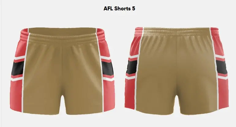 Custom Sublimated AFL Shorts AFLS03 Flash Uniforms