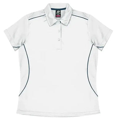 Aussie Pacific Kuranda Lady Polo Shirt 2323 Aussie Pacific WHITE/NAVY 6