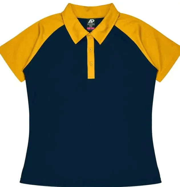 Aussie Pacific Manly Lady Polos 2318 Aussie Pacific NAVY/GOLD 6