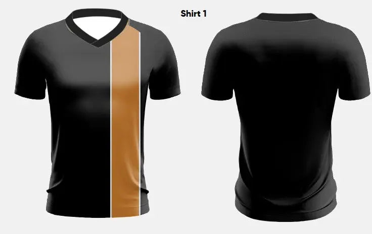 Custom Sublimated V-Neck T-Shirt CST04 Flash Uniforms