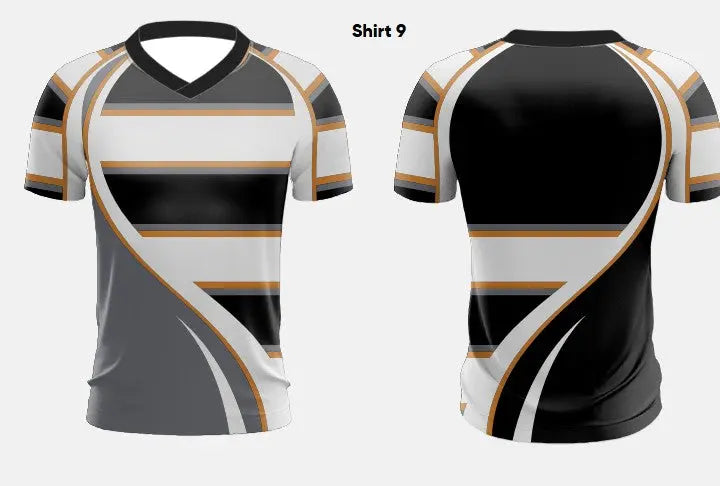 Custom Sublimated V-Neck T-Shirt CST03 Flash Uniforms
