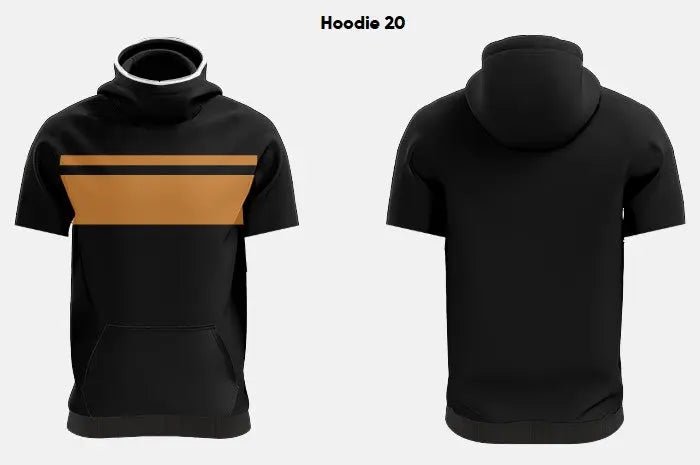 Custom Sublimated Short Sleeve Hoodie DSSHOD02 Flash Uniforms