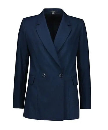 Biz Corporates Women's Renew Double Breasted Longline Jacket RJ400L Biz Corporates