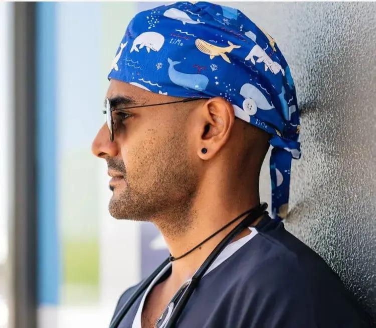 Printed Surgical Scrubs Cap/Surgical Hat SC0705 Simply Scrubs Australia