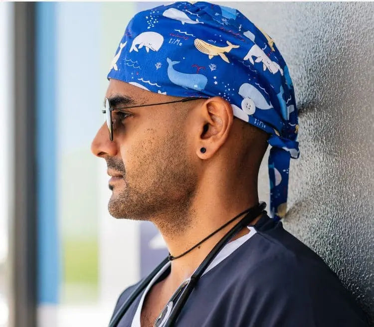 Printed Surgical Scrubs Cap/Surgical Hat SC0705 Softies
