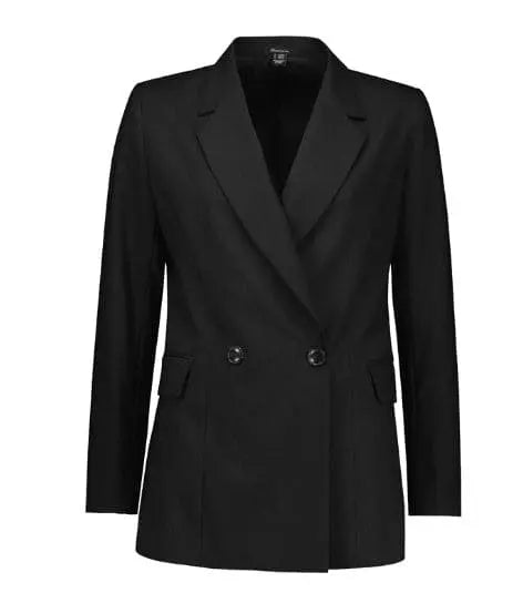 Biz Corporates Women's Renew Double Breasted Longline Jacket RJ400L Biz Corporates