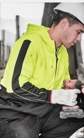 Syzmik Workwear Unisex Hi Vis Full Zip Hoodie ZT485 Syzmik