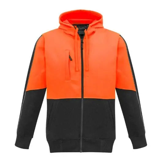 Syzmik Workwear Unisex Hi Vis Full Zip Hoodie ZT485 Syzmik