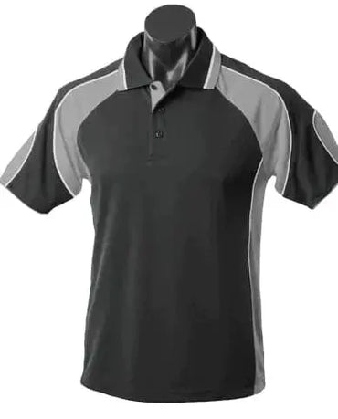 Aussie Pacific Murray Junior School Uniform Polo Shirt 3300 Casual Wear Aussie Pacific Black/Ashe/White 6