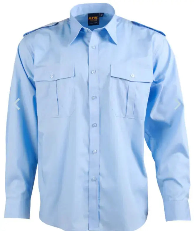 BENCHMARK Unisex Epaulette Long Sleeve BS06L Metro Workwear.